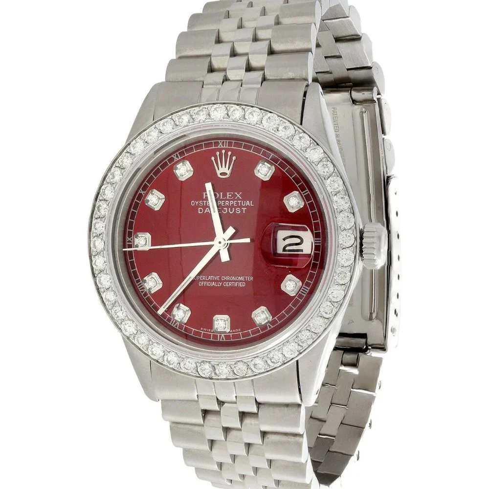 Rolex 36mm Men's 2CT Diamond Watch!! MINT!